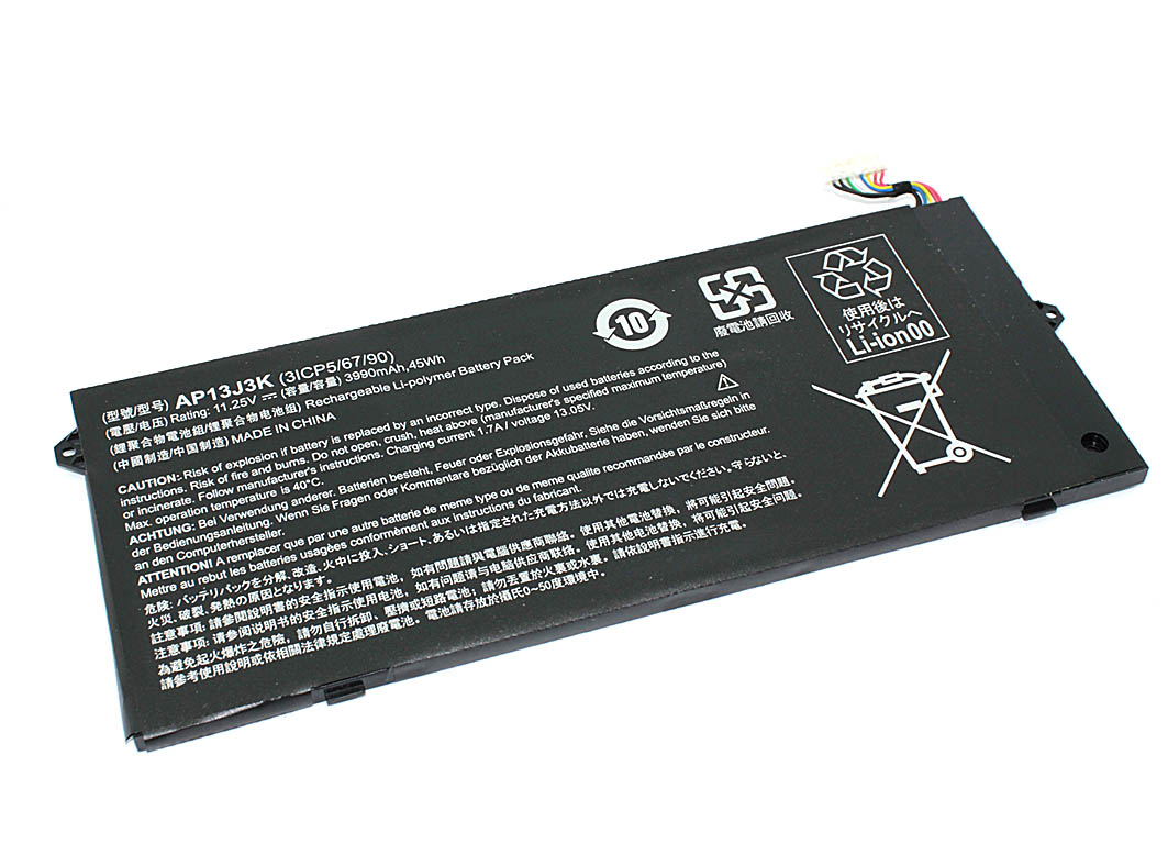 

Аккумулятор для ноутбука Acer Chromebook 11 C732 AP13J4K 11,25V 3920mAh