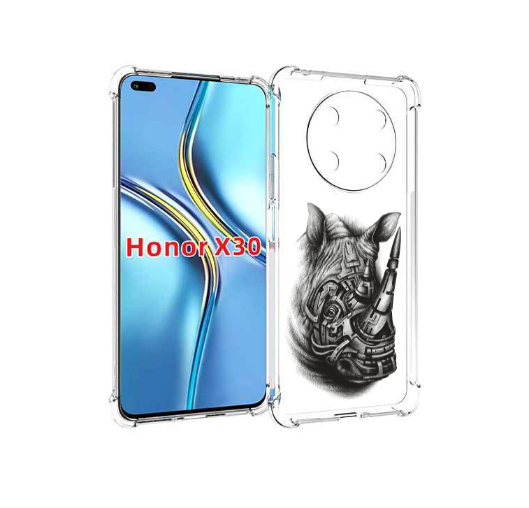 

Чехол MyPads стальной носорог для Honor X30 / Magic4 Lite 5G, Прозрачный, Tocco