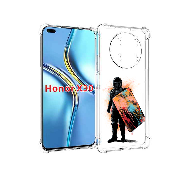 

Чехол MyPads солдат с красочным щитом для Honor X30 / Magic4 Lite 5G, Прозрачный, Tocco
