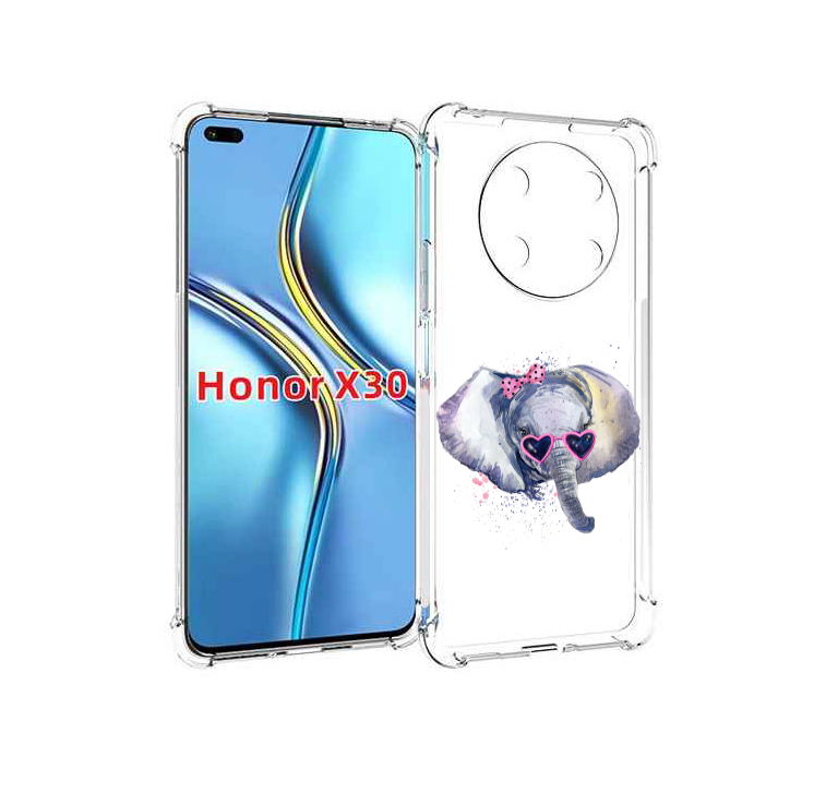 

Чехол MyPads слоник в очках для Honor X30 / Magic4 Lite 5G, Прозрачный, Tocco