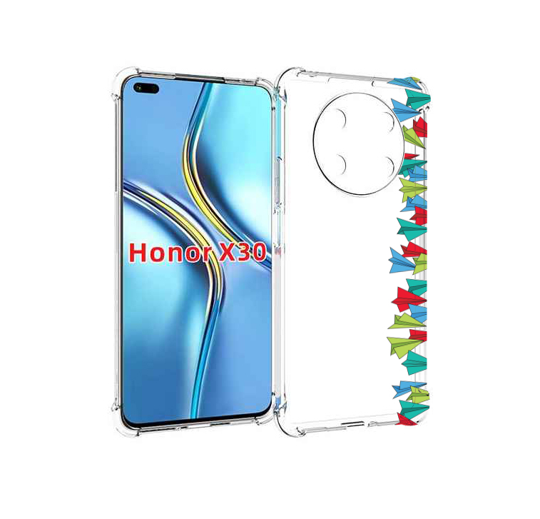 

Чехол MyPads самолетики из листочков для Honor X30 / Magic4 Lite 5G, Прозрачный, Tocco