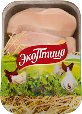 Филе цыпленка-бройлера ЭкоПтица без кожи охлажденное 1 кг