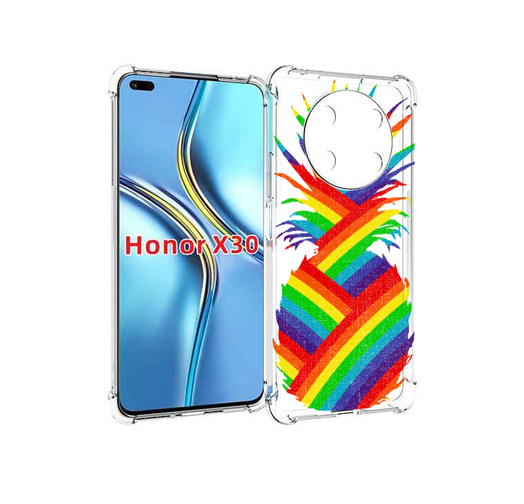 

Чехол MyPads радужный ананас для Honor X30 / Magic4 Lite 5G, Прозрачный, Tocco