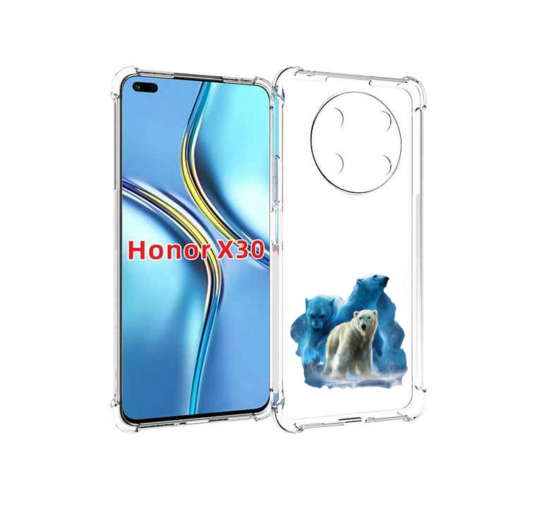 

Чехол MyPads полярный медведь для Honor X30 / Magic4 Lite 5G, Прозрачный, Tocco