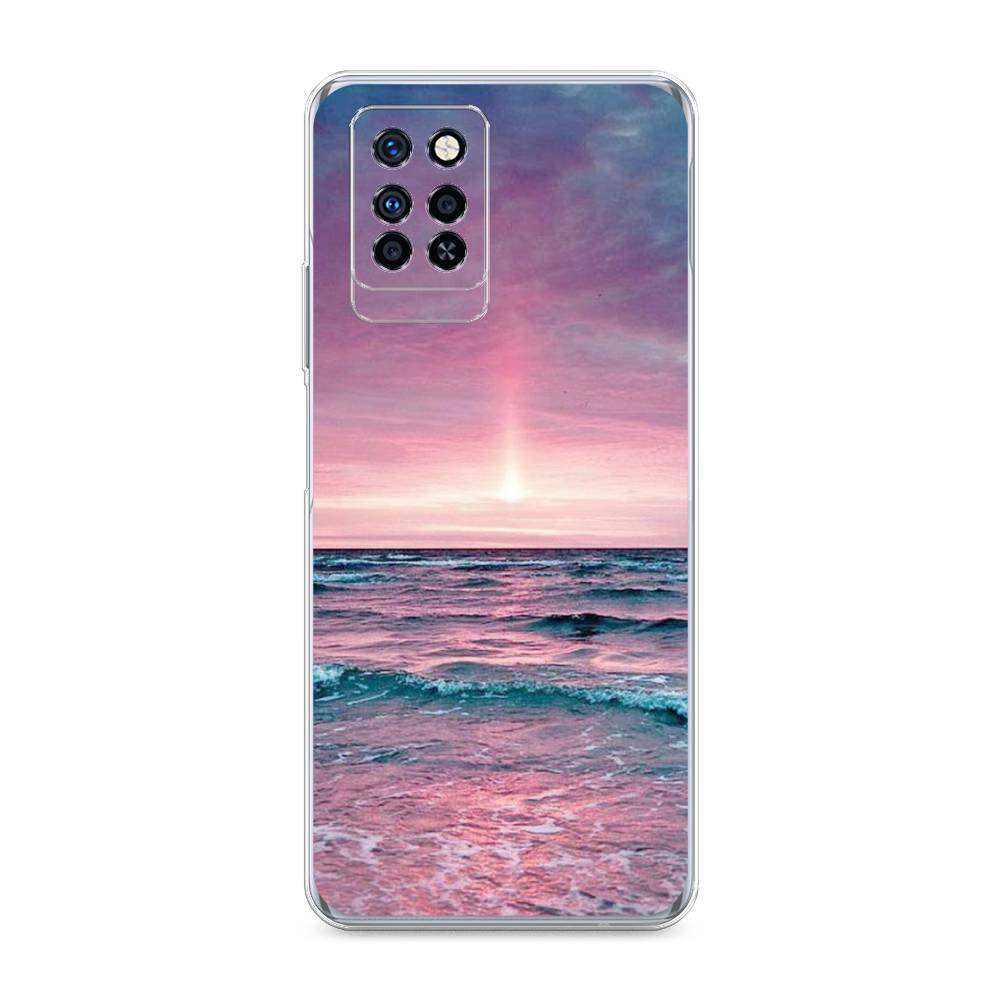 

Чехол для Infinix Note 10 Pro "Восход 3", Розовый;голубой, 3100150-2
