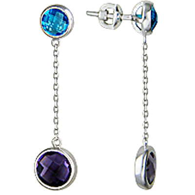 

Серьги-пусеты из серебра со стеклом Эстет 01С258037, 01С258037