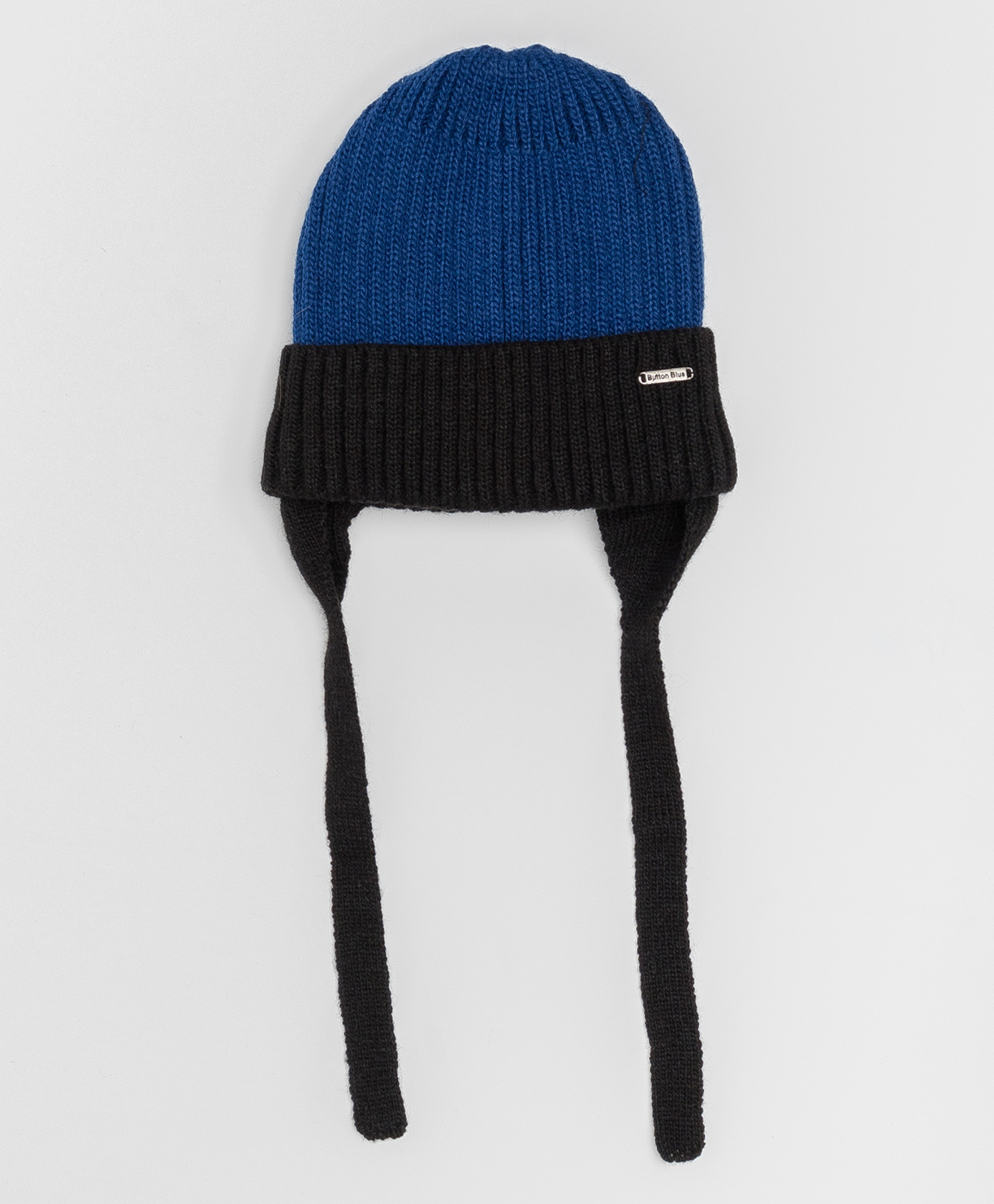 

Серо-синяя шапка с завязками Button Blue, размер 50, 220BBBMX73033700, 220BBBMX7303