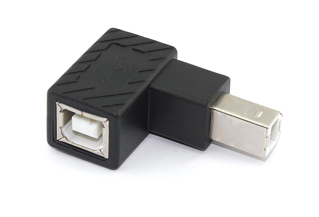 Угловой удлинитель USB Type B с поворотом вправо