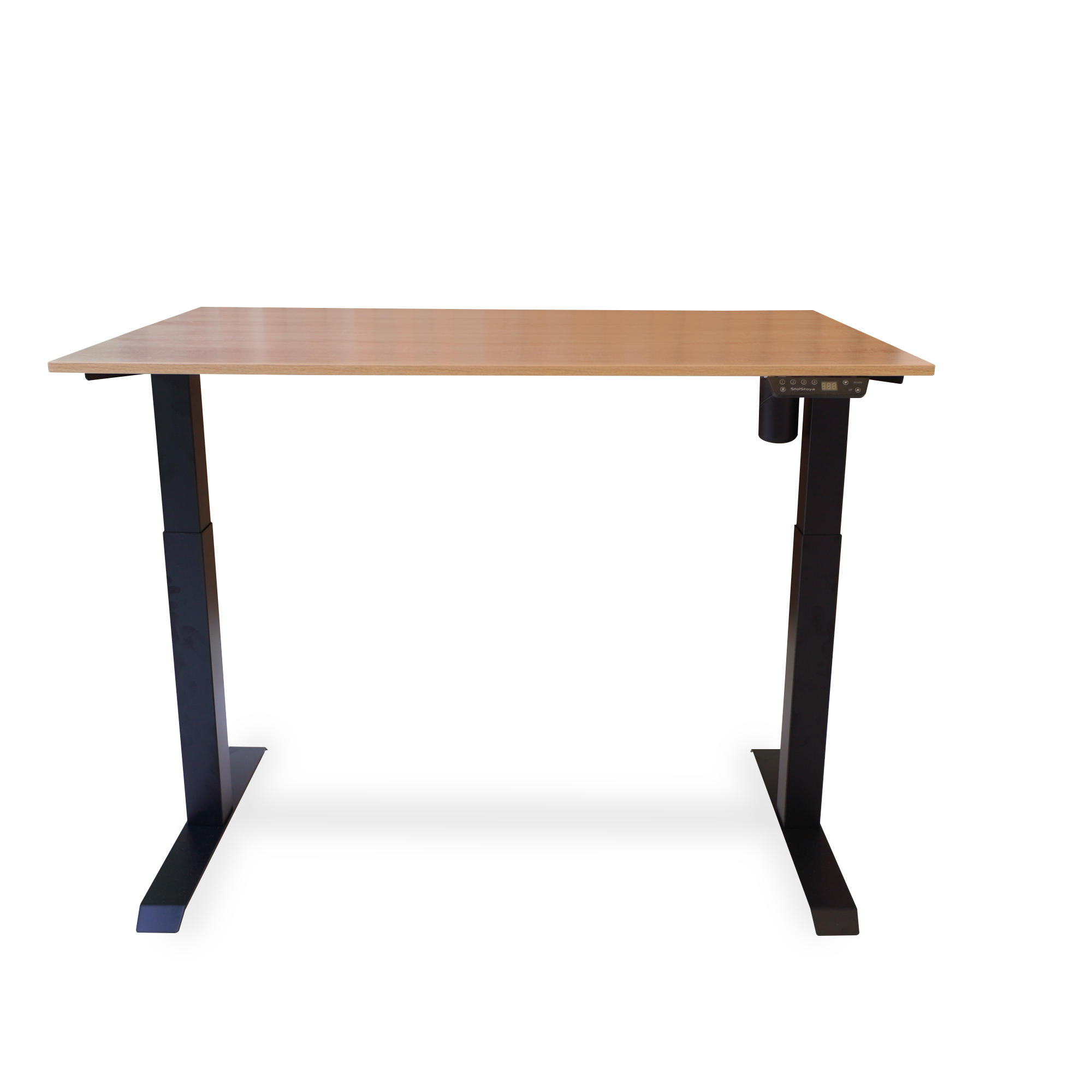 

Компьютерный стол StolStoya МОТОР, рама черная/ ЛДСП Дуб свет 145х80, Мотор