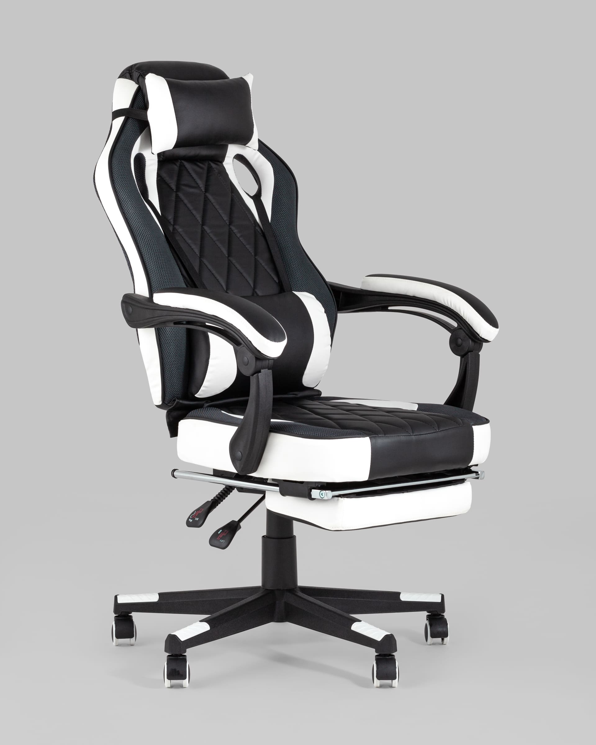 фото Игровое кресло topchairs virage черно-белое