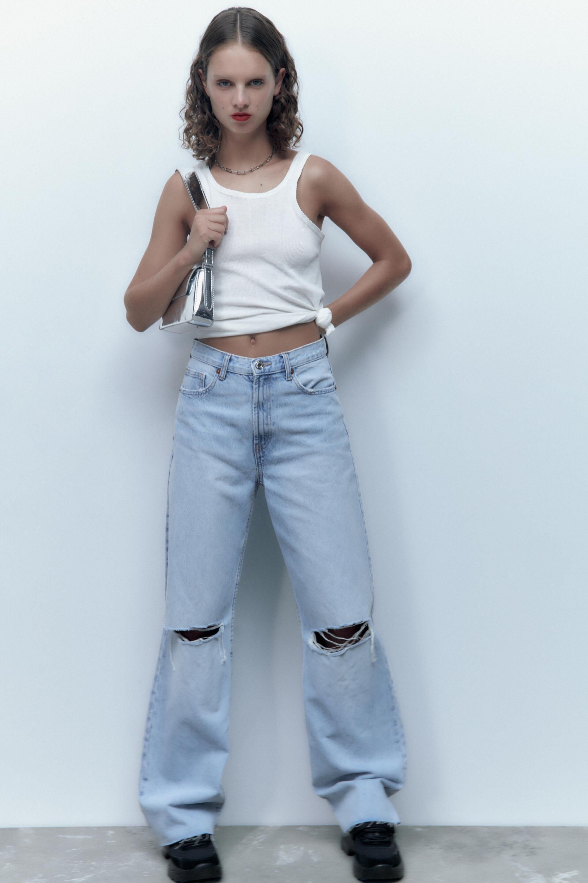 

Джинсы женские ZARA 08197227 голубые 29, Голубой, 08197227