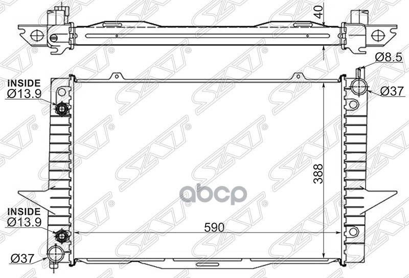 

SAT Радиатор VOLVO C70/S70/V70/XC70 99-00