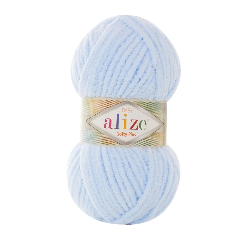 

Пряжа Softy Plus 100% микрополиэстер 120м/100г (183), Голубой, Пряжа для вязания "Softy Plus"