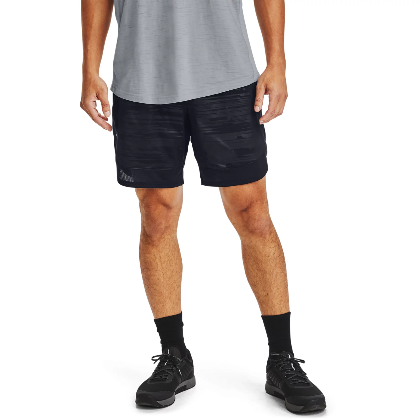 

Шорты мужские Under Armour Train Stretch Print Sts черные L, Train Stretch Print Sts