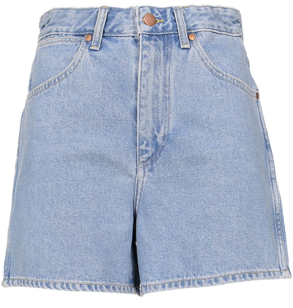 фото Джинсовые шорты женские wrangler mom short honolulu голубые l