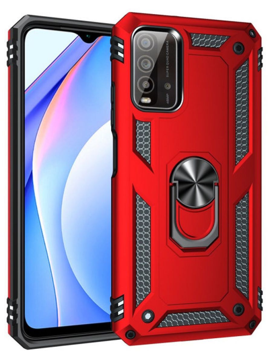 

ArmaRing чехол с кольцом подставкой и автодержателем для Xiaomi Redmi 9T Черный
