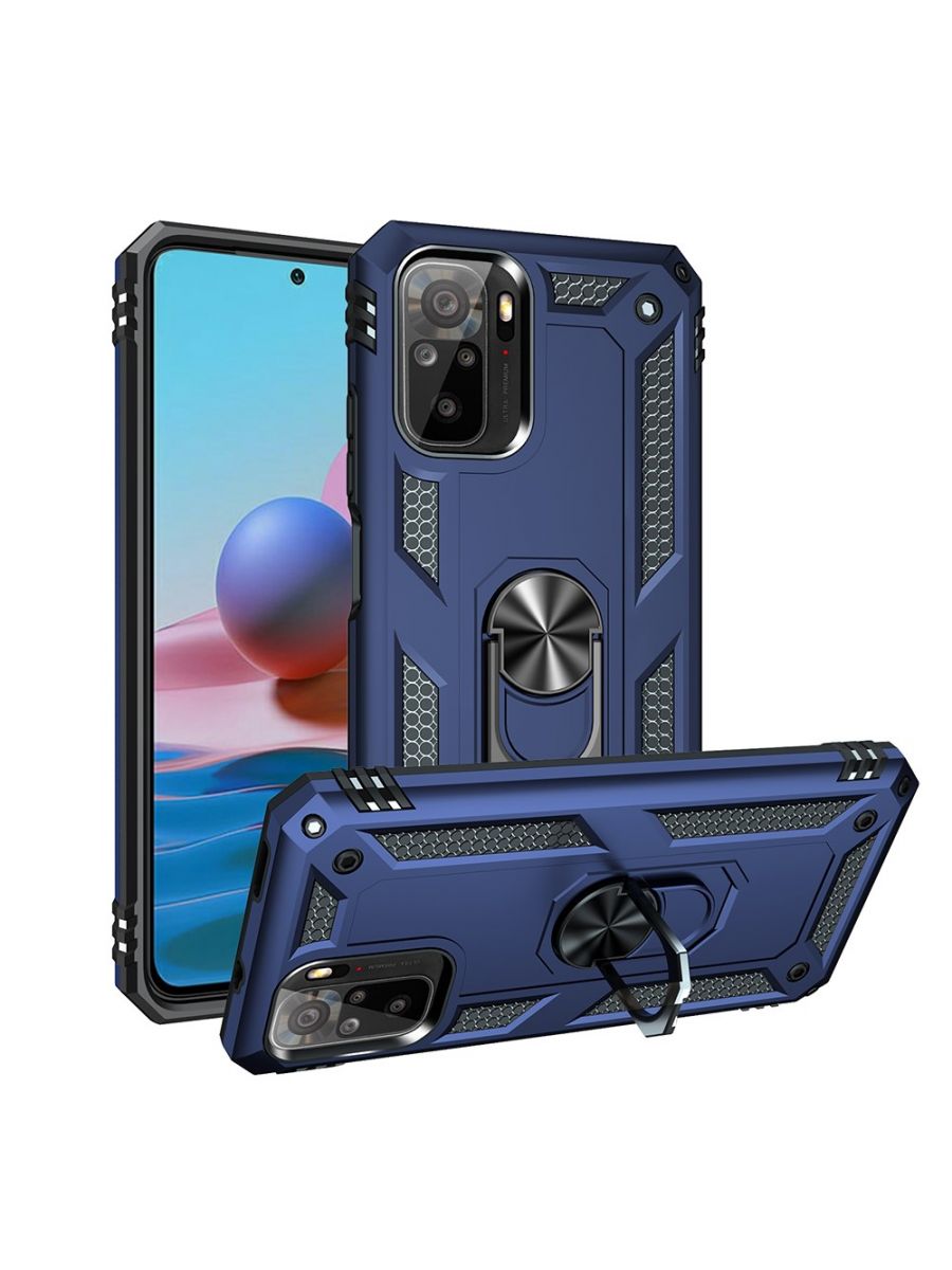 

ArmaRing чехол с кольцом подставкой и автодержателем для Xiaomi Redmi Note 10 Черный