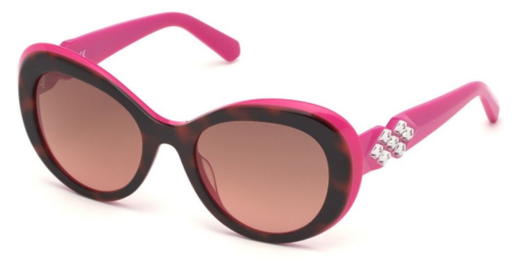 Солнцезащитные очки женские Swarovski SK0224/S 56F коричневые