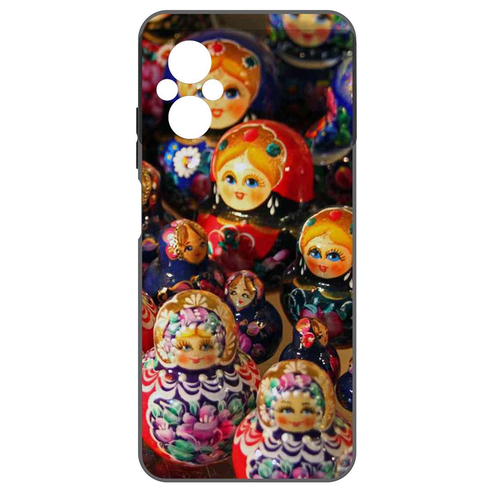 

Чехол-накладка Софт Матрешка для Poco M5, Черный