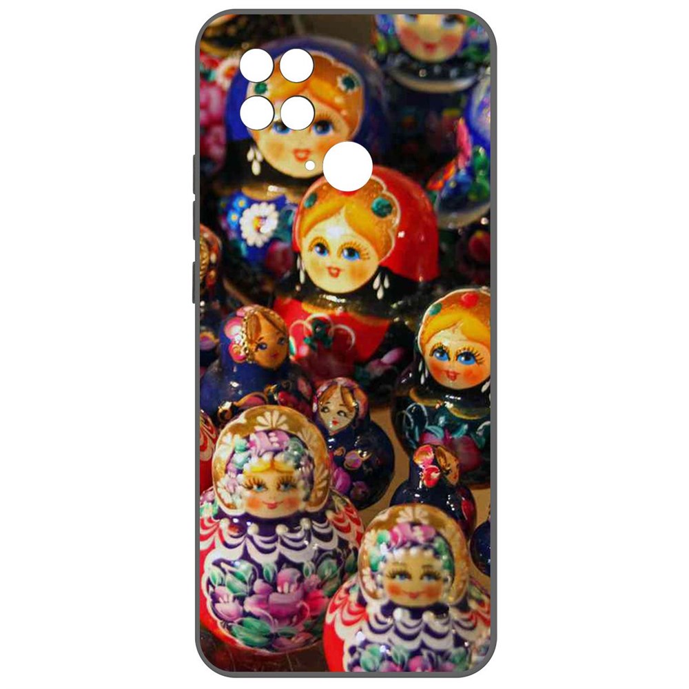 

Чехол-накладка Софт Матрешка для Poco C40, Черный