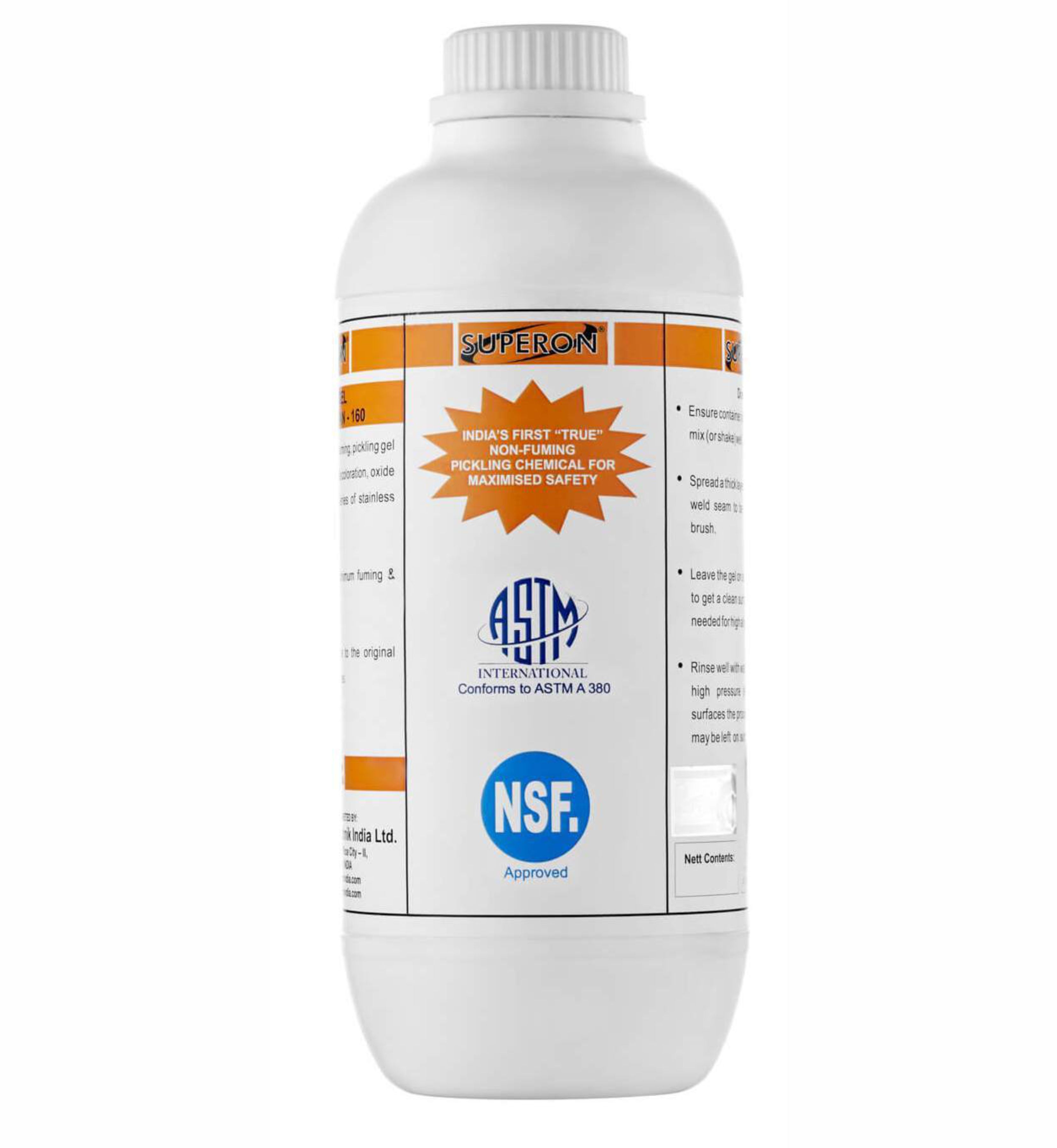 

Гель-паста для травления нержавеющих сталей WONDER GEL-STAIN-O-KLEAN 0.5кг, Травильная