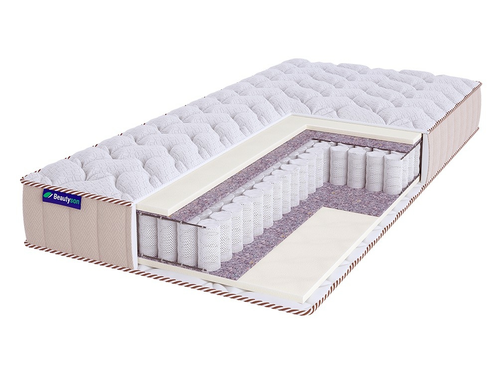 

Матрас Beautyson Promo Lux 4 S600 145х190, Бежевый;белый;серый;серебристый, Promo Lux 4 S600