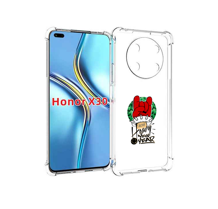 

Чехол MyPads Гангстер новый год для Honor X30 / Magic4 Lite 5G, Прозрачный, Tocco