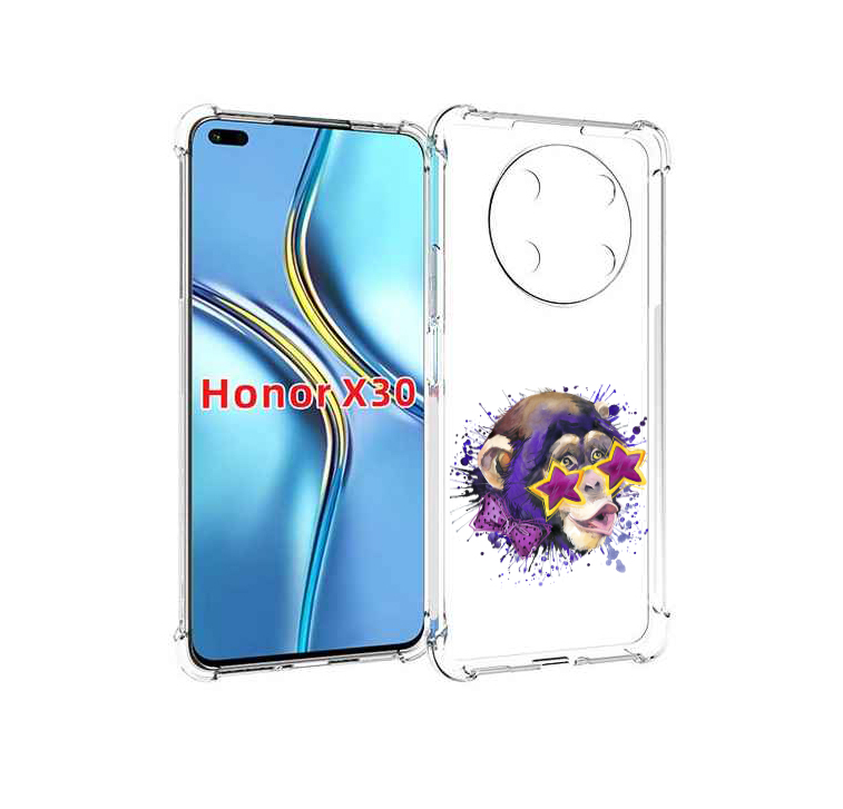 

Чехол MyPads обезьяна в очках для Honor X30 / Magic4 Lite 5G, Прозрачный, Tocco