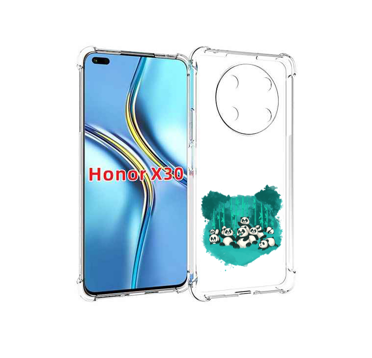 

Чехол MyPads нарисованные панды для Honor X30 / Magic4 Lite 5G, Прозрачный, Tocco