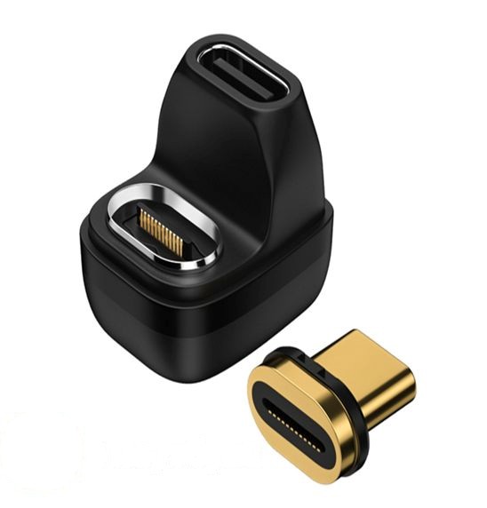 Переходник USB 4 Type C мама-папа разворот с магнитным разъёмом