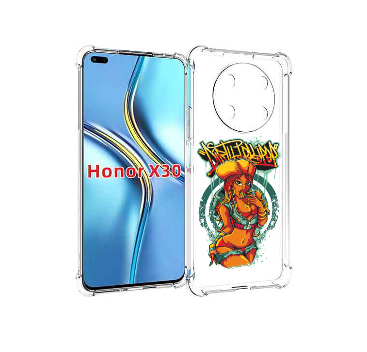 Чехол MyPads нарисованная девушка комикс для Honor X30 / Magic4 Lite 5G
