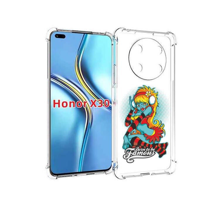 

Чехол MyPads нарисованная девушка в наушниках для Honor X30 / Magic4 Lite 5G, Прозрачный, Tocco