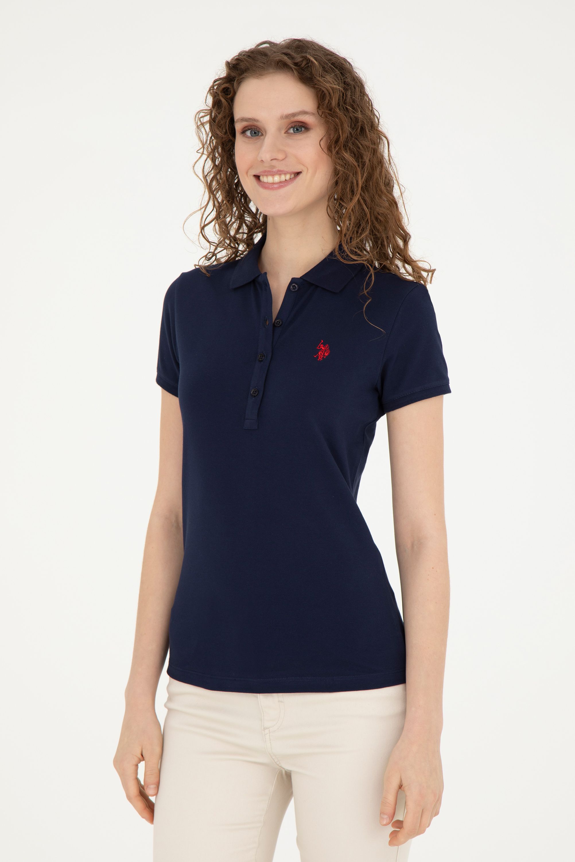 

Футболка женская U.S. POLO Assn. G082GL0110GTP-IY24 синяя L, Синий, G082GL0110GTP-IY24