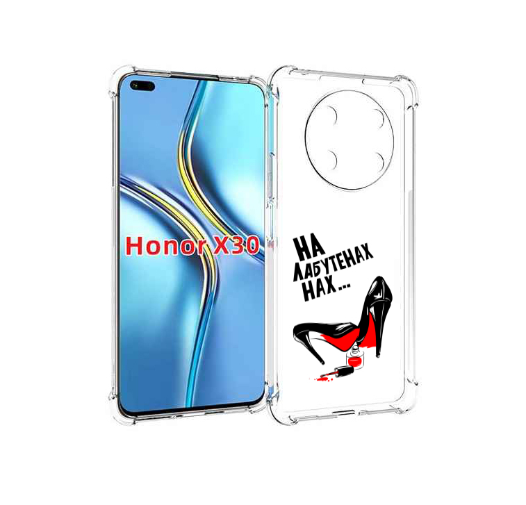 

Чехол MyPads на лабутенах для Honor X30 / Magic4 Lite 5G, Прозрачный, Tocco