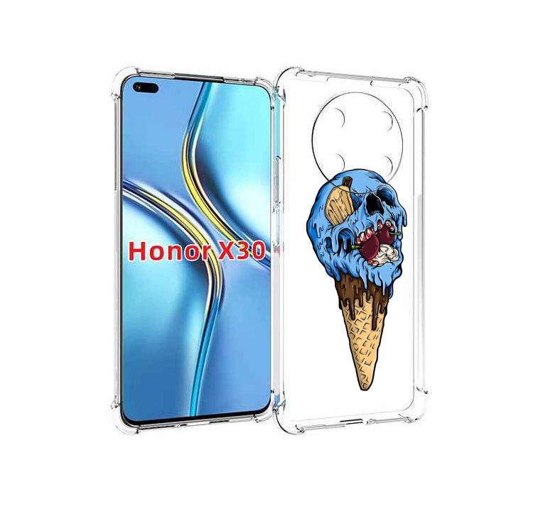 

Чехол MyPads мороженное череп для Honor X30 / Magic4 Lite 5G, Прозрачный, Tocco