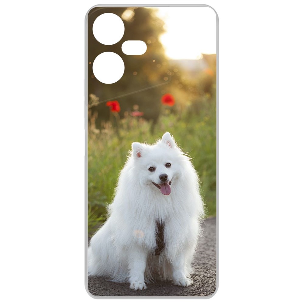 

Чехол-накладка Krutoff Clear Case Белый шпиц для TECNO Pova Neo 3, Прозрачный