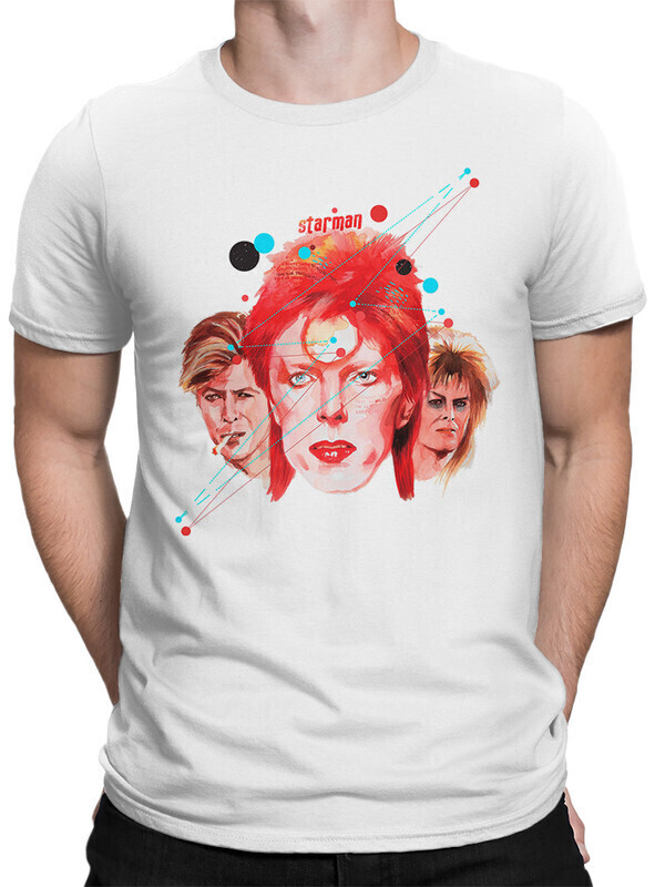 

Футболка мужская Dream Shirts Дэвид Боуи 10009252 белая 3XL, Дэвид Боуи 10009252