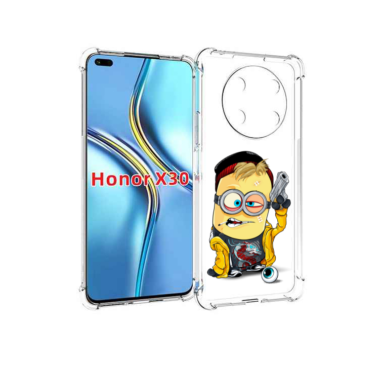 

Чехол MyPads миньон бандит для Honor X30 / Magic4 Lite 5G, Прозрачный, Tocco