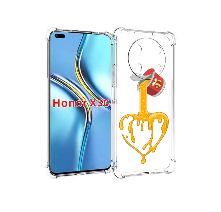 

Чехол MyPads медовое сердце для Honor X30 / Magic4 Lite 5G, Прозрачный, Tocco