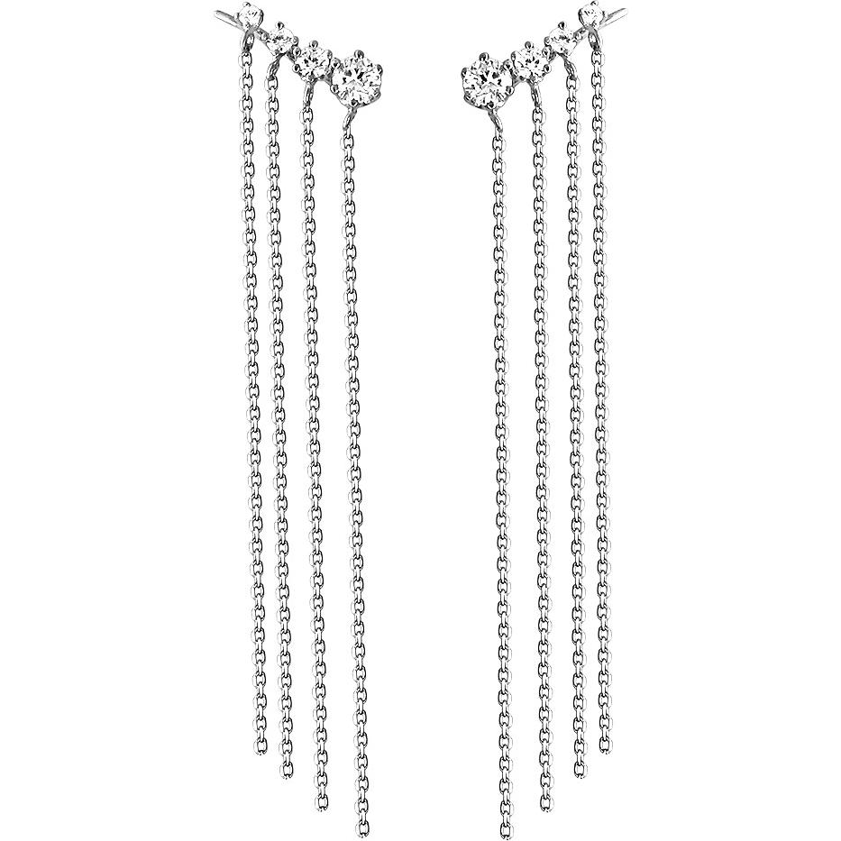 

Серьги женские из серебра Эстет 01С158067, фианит, 01С158067