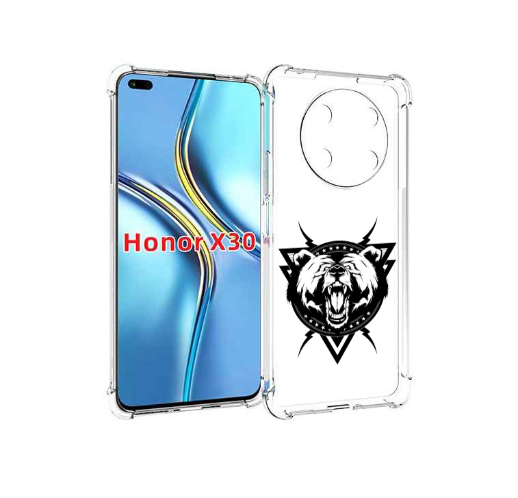 

Чехол MyPads медведь в треугольнике для Honor X30 / Magic4 Lite 5G, Прозрачный, Tocco