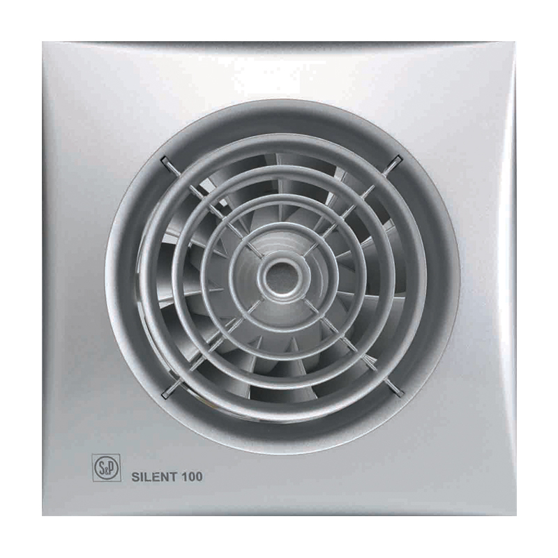 

Вентилятор вытяжной Soler&Palau Silent-100 CHZ Silver 03-0103-121 датчик влажности