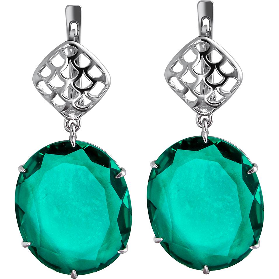 

Серьги женские из серебра Эстет С22С250933, swarovski, С22С250933