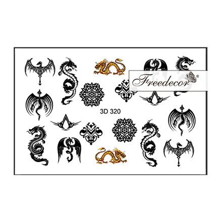 

Набор, Freedecor, 3D-слайдер №320, 2 шт., Черный