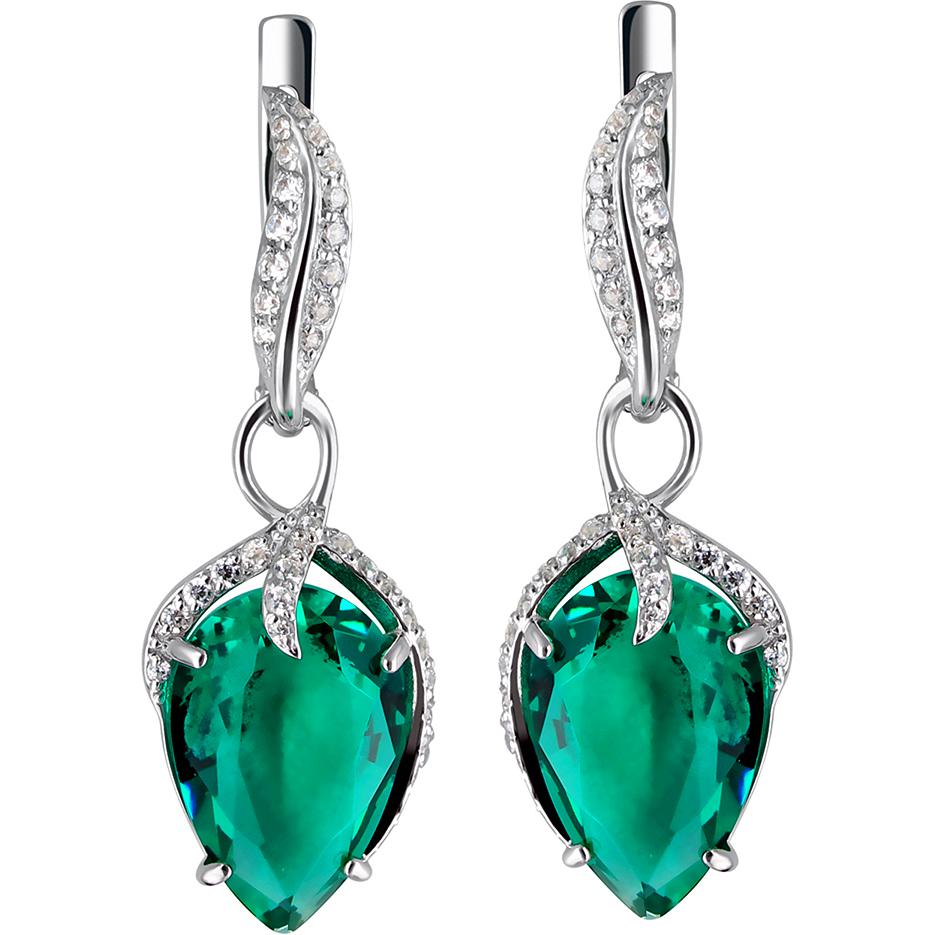 

Серьги женские из серебра Эстет С22С250771, фианит/swarovski, С22С250771