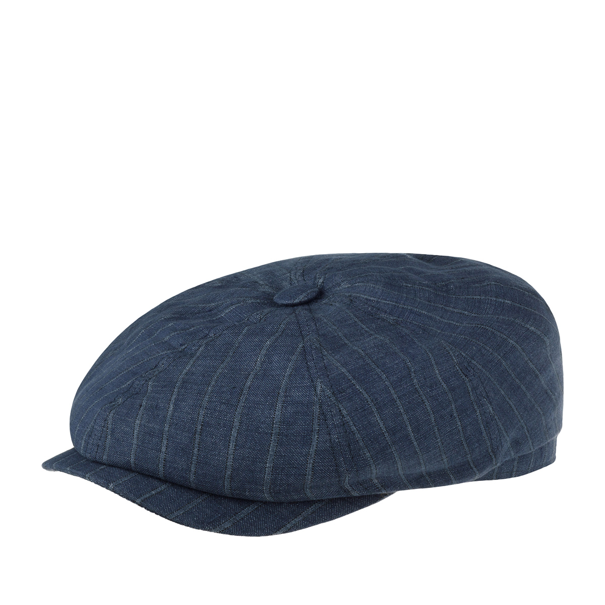 Кепка унисекс Stetson 6873701 HATTERAS LINEN PINSTRIPE темно-синяя, р.59