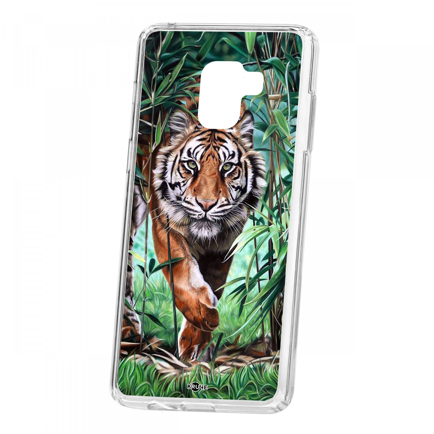

Чехол для Samsung Galaxy A8+ 2018 (A730) КRUЧЕ Print Крадущийся тигр, Print