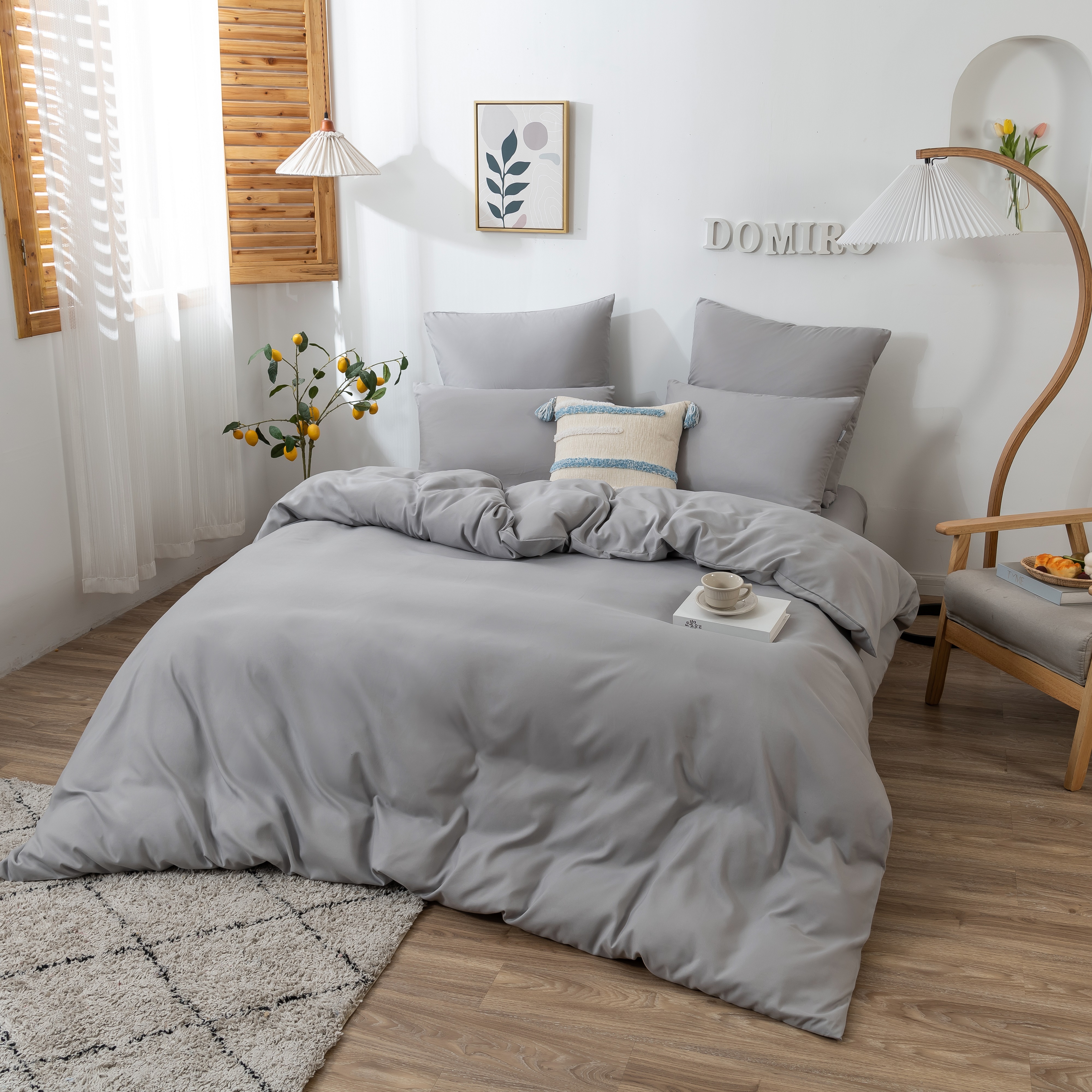 

Постельное белье DOMIRO Colors комплект 2 спальный на молнии подарочный набор, COL01925
