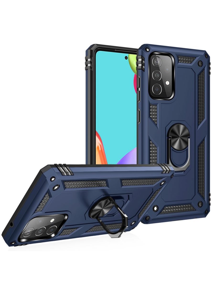 

ArmaRing чехол с кольцом подставкой и автодержателем для Samsung Galaxy A52 Черный