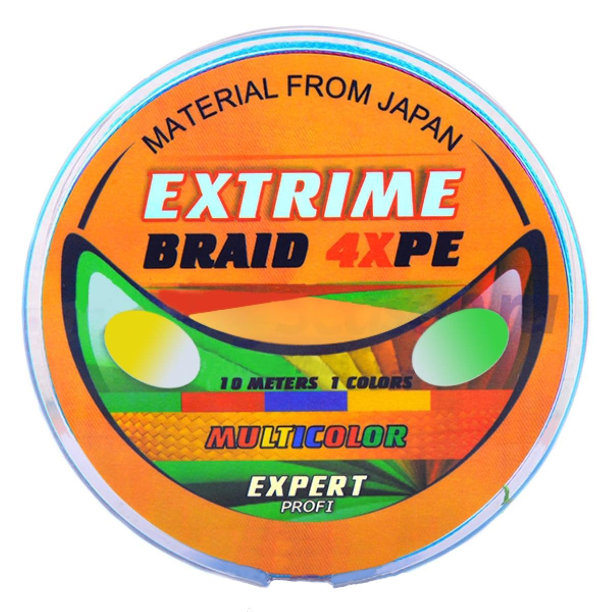 

Леска плетеная EXTRIME BRAID 4XPE 270m Multicolor BR 4XPE, 0.105мм, 29.20кг, multicolor